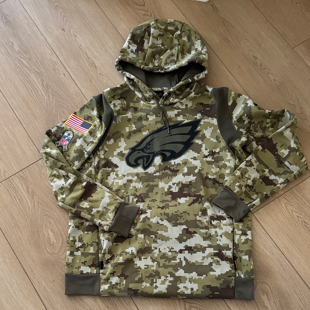 Philadelphia Eagles Nike Salute to Service Camo Hoodie